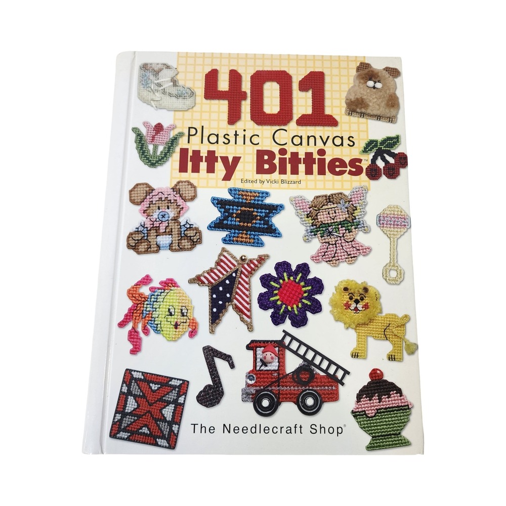 The Needlecraft Shop 401 Plastic Canvas Itty Bitties Vicki Blizzard Pattern Book